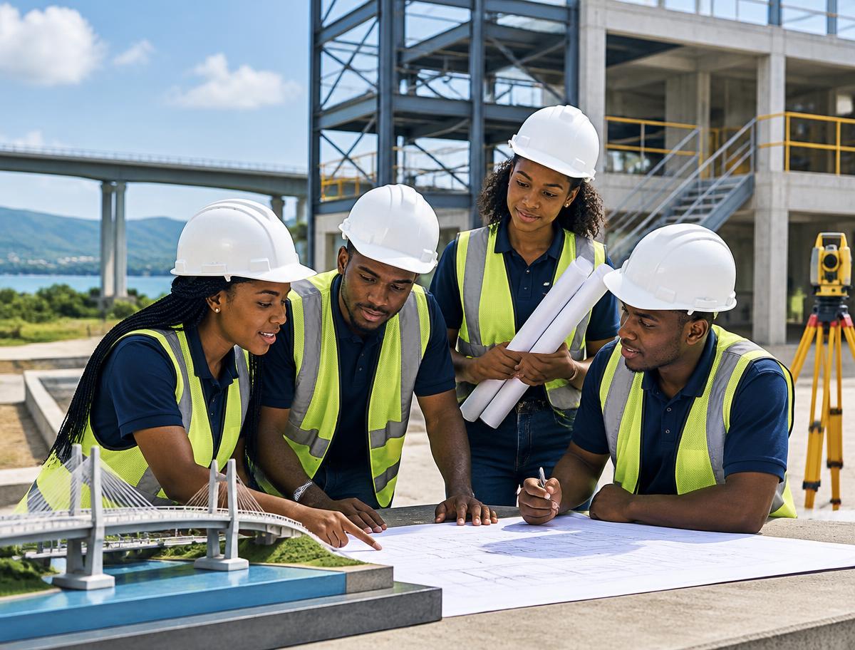 Civil Engineering students in a representative academic setting